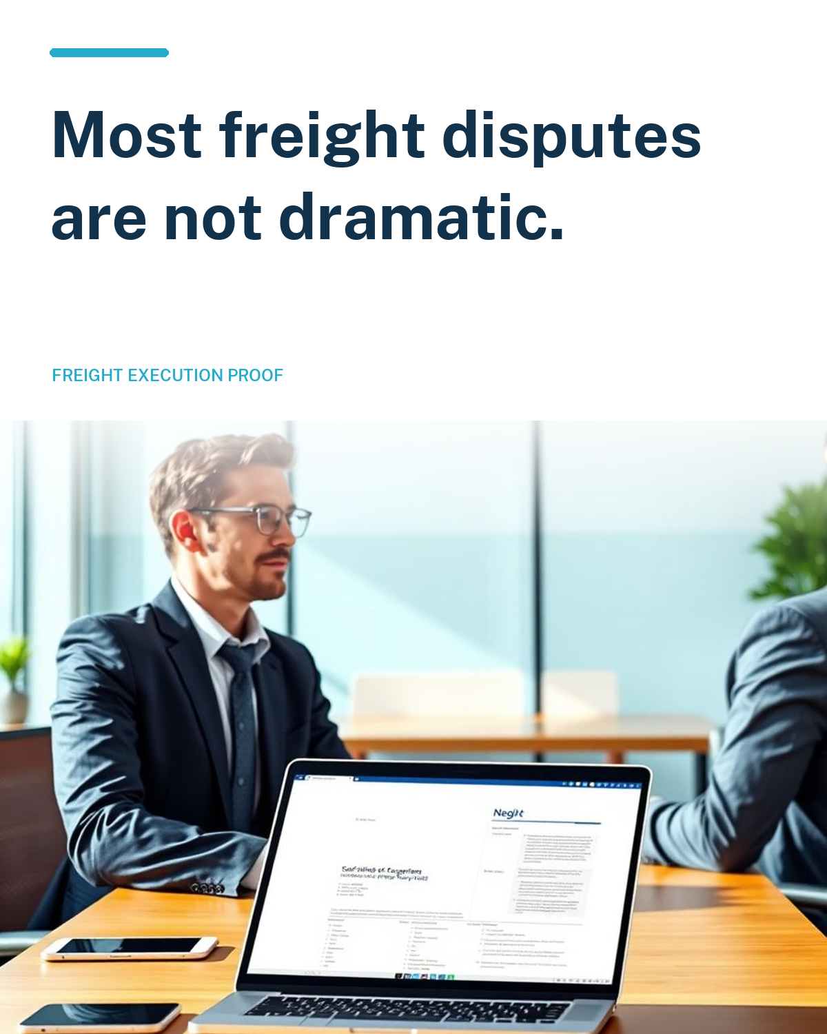 Most freight disputes are not dramatic.