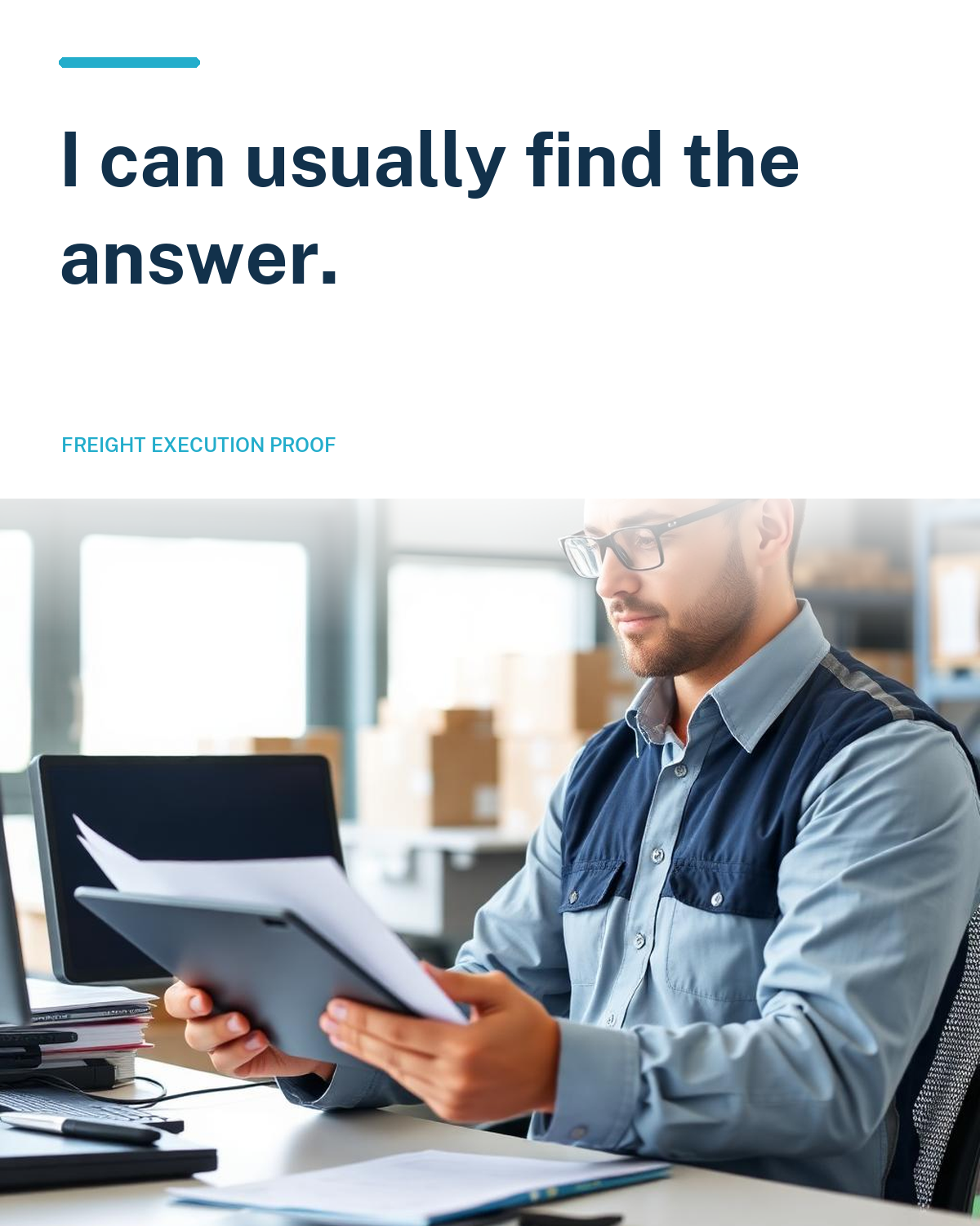 I can usually find the answer.