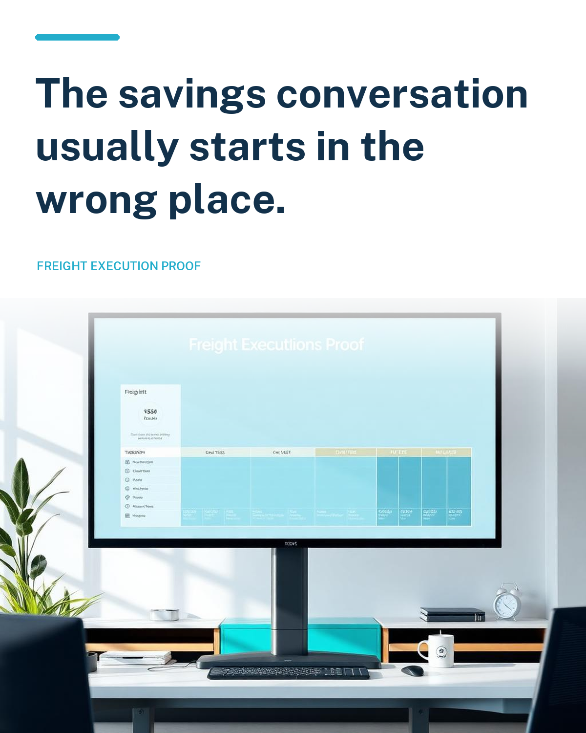 The savings conversation usually starts in the wrong place.