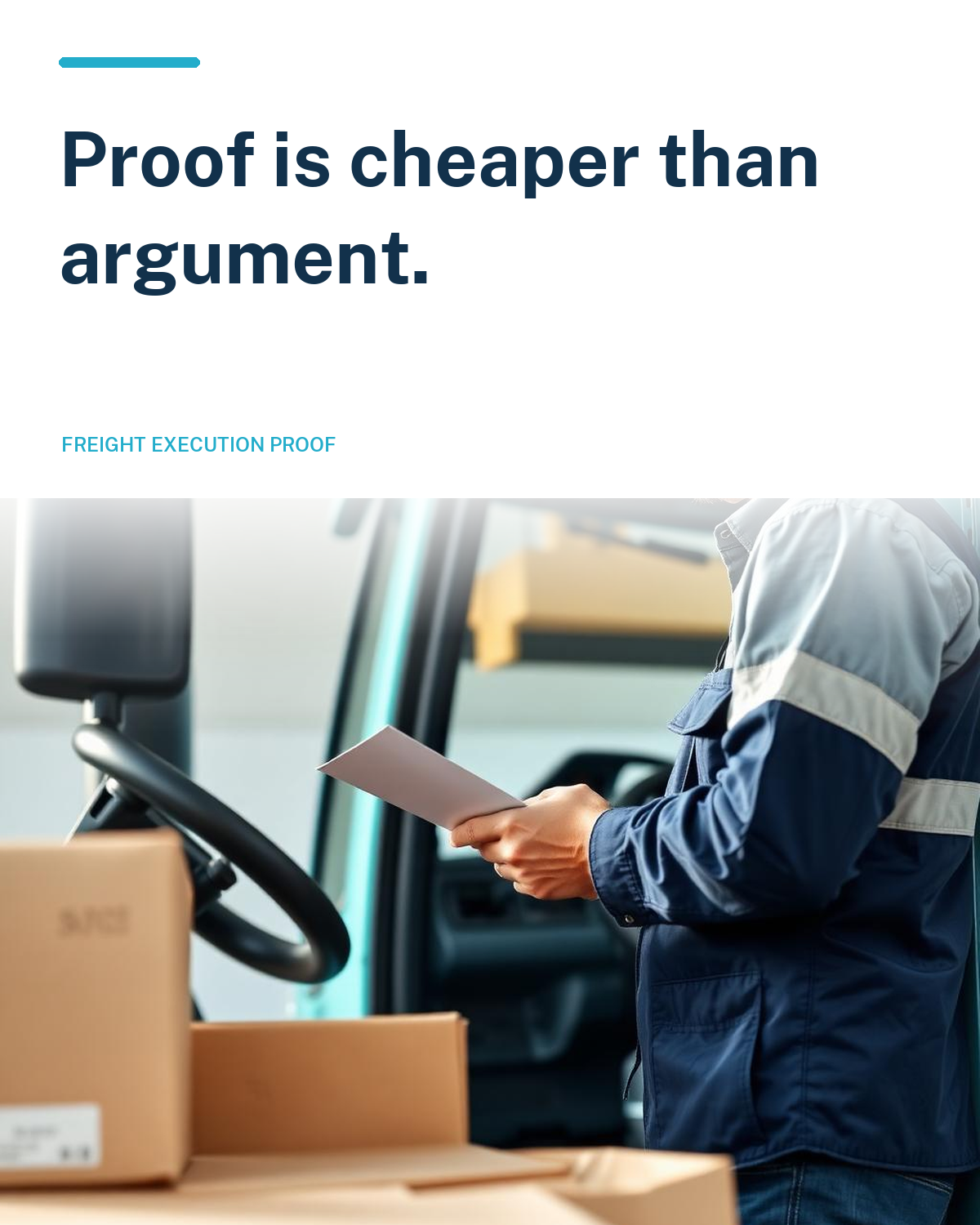 Proof is cheaper than argument.